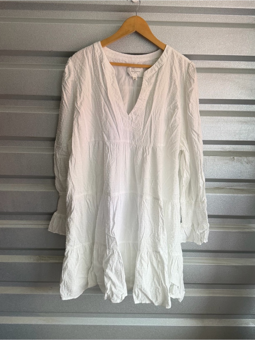 pomander place white swiss dot kenzo dress